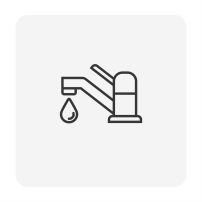 Tap plumbing icon