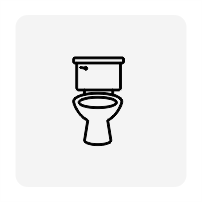 Toilet plumbing icon